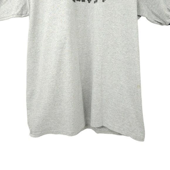 Anvil Valhere Ringer Tee T Shirt Mens XL Crew Neck Gray Black Trim Rock Band - Picture 10 of 16